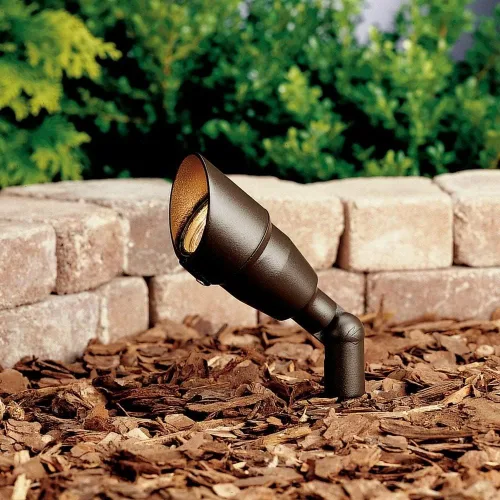 Miniatura 4 de Kichler Luz de acento para exteriores de 7.5 pulgadas en bronce arquitectónico texturizado, foco ajustable LED de 12 V