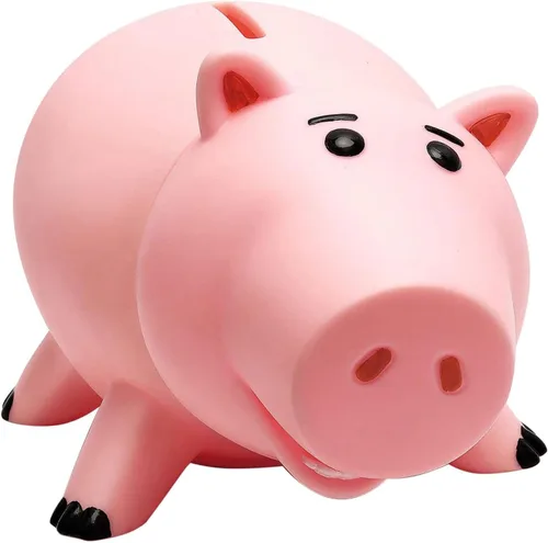 Miniatura 8 de Hucha Hamm, bonita alcancía de plástico para niños y niñas, banco de dinero irrompible para regalo para niños (azul)