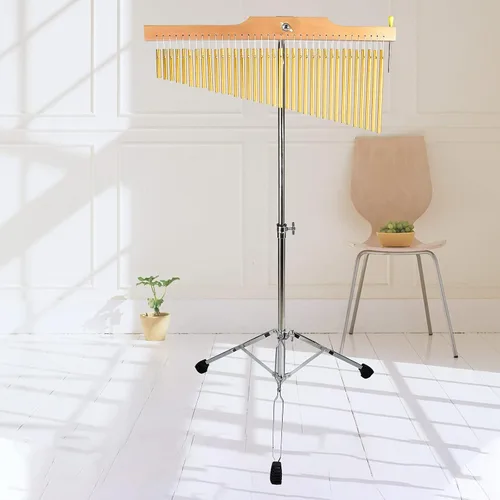 Miniatura 7 de ENNBOM Campanillas de barra con soporte ajustable para 25 notas 36 notas, campanillas de viento de una hilera, instrumento de percusión musical