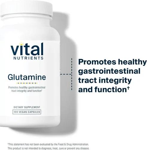 Miniatura 6 de Vital Nutrients Glutamina - 3400 mg de L-Glutamina - Función saludable del tracto gastrointestinal - Gluten, lácteos, sin soja - Sin OMG - 90