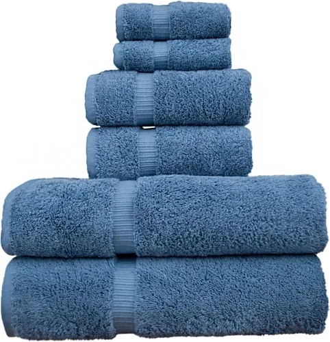 Miniatura 43 de Luxury Hotel & Spa Collection - Toalla ecológica de 100% algodón turco de 27 x 54 pulgadas (27 x 54 onzas), de secado rápido, para baño, borde