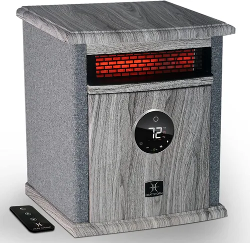 Heat Storm HS-1500-ILODG Calentador de gabinete, 15 pulgadas de alto x 13.5 pulgadas de ancho x 11 pulgadas de profundidad, gris