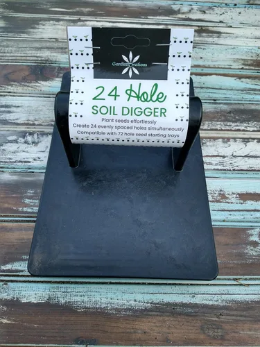 Miniatura 2 de Somos el excavador de suelo original de 24 agujeros y espaciador de semillas para plantar semillas Nueva herramienta de jardín, regalo