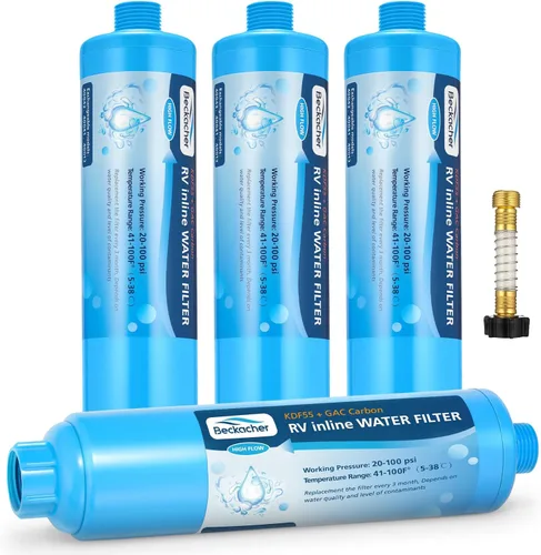 Miniatura 6 de 2 paquetes de filtro de agua Tastepure para vehículos recreativos, filtro de agua en línea avanzado para vehículos recreativos con protector