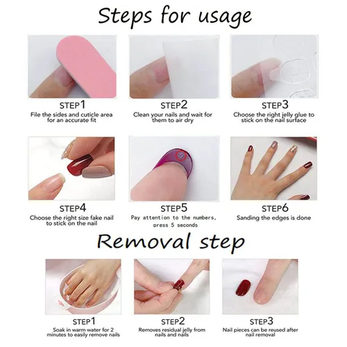 Miniatura 7 de Uñas postizas cortas cuadradas a presión, uñas postizas blancas nude, uñas postizas brillantes de cobertura completa, uñas postizas acrílicas