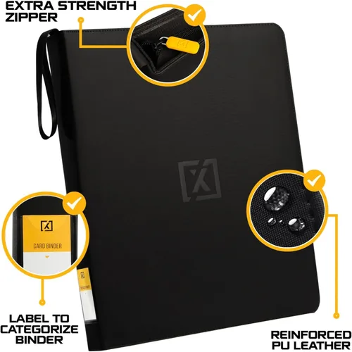 Miniatura 3 de X PRO Carpeta de tarjetas de carga superior, compatible con fundas de tarjetas de carga superior, se adapta a 252 20 cargadores premium incluidos