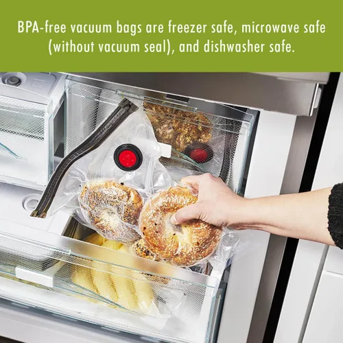 Miniatura 7 de ZWILLING Fresh & Save - Bolsas selladoras al vacío de 10 piezas, bolsas de Sous Vide, preparación de comidas, varios tamaños