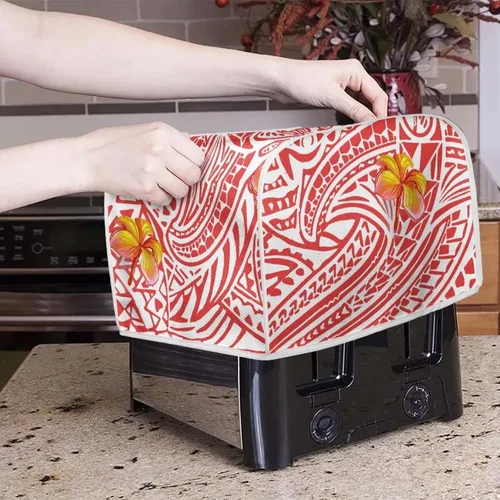 Miniatura 3 de Polynesia - Funda para tostadora de flores, duradera y pequeña, con gancho superior, lavable, a prueba de polvo, funda protectora para pan pequeño, M