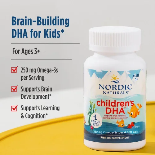 Miniatura 3 de Nordic Naturals, DHA, Fresa, de 250 mg de los niños, Chewable suave Geles, 2720, 1, 1