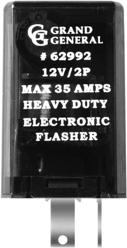 Miniatura 3 de Grand General 62991 - Flasher electrónico rectangular de 12 V y 25 amperios