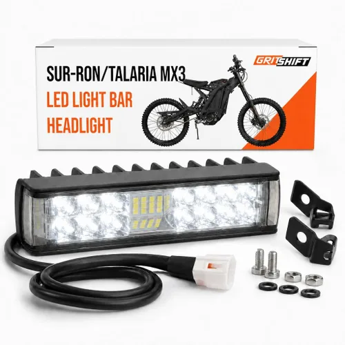 GritShift Faro delantero para SurRon & Talaria MX3 – Luz LED estilo blinder de 6000K