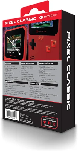 Miniatura 4 de My Arcade Pixel Classic - Consola de juegos portátil - 300 juegos de estilo retro más 8 Data East Classics - Tamaño compacto ligero - Alimentado por