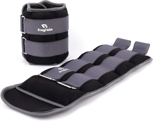 Miniatura 12 de Fragraim - Juego de pesas de tobillo para mujeres, hombres y niños, ideal para entrenamiento de fuerza para muñeca/pierna/brazo, correa ajustable, 1