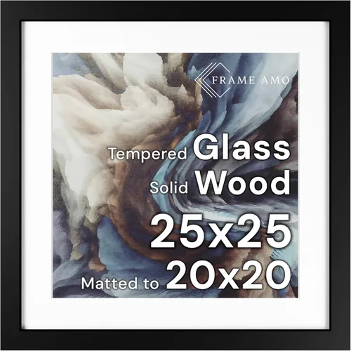 Miniatura 27 de Frame Amo Marco de póster de madera maciza de 13 x 19 pulgadas, color natural, tapete blanco para imagen de 11 x 17 pulgadas, parte frontal