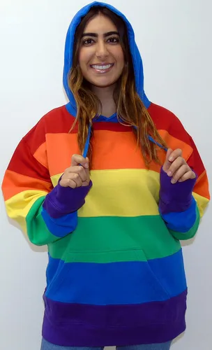 Miniatura 2 de Beach Outfitters Unisex Sweatshirt Hoodie Pride Flag