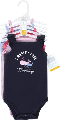Miniatura 2 de Hudson Baby baby-girls Cotton Sleeveless Bodysuits