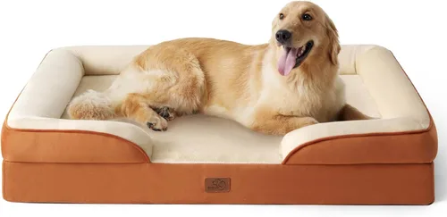Miniatura 64 de Bedsure Cama ortopédica XL para perros extragrandes, cama lavable para perros y gatos, impermeable, cómodo sofá para perros con funda extraíble