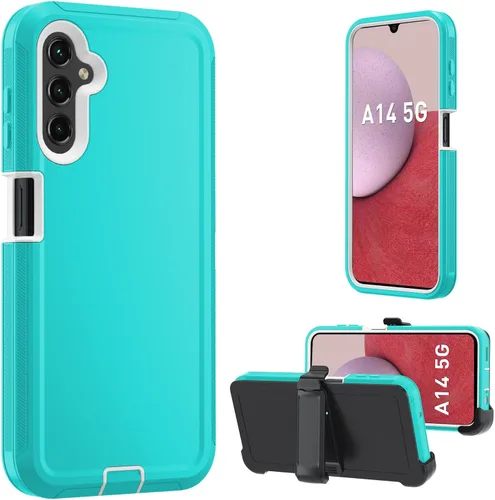 Miniatura 8 de Funda para Samsung Galaxy A14 5G, A14 5G resistente, [protección de grado militar] [a prueba de golpes] [a prueba de caídas] [a prueba de polvo]
