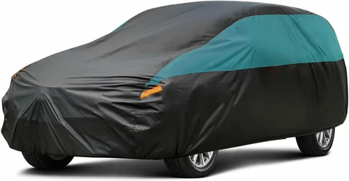 Miniatura 8 de GUNHYI Cubierta impermeable para automóvil para todo clima, ajuste universal Tesla Model S, Audi A6/A7/A8, Dodge Charger, Mercedes Benz Clase S S500