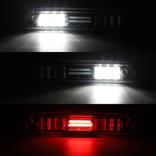 Miniatura 3 de Partsam 3ª luz de freno LED de repuesto para Ford F150 09-14 2009 2010 2011 2012 2013 2014 Tercera luz de freno LED transparente para techo