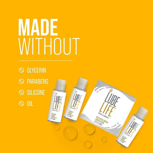 Miniatura 5 de LubeLife Lubricante a base de agua - Lubricante personal para hombres, mujeres y parejas, tamaño de viaje, no mancha, fácil de limpiar, seguro