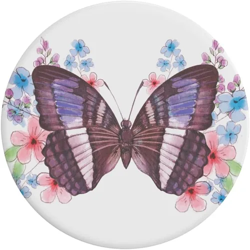 Miniatura 5 de PopSockets Agarre adhesivo para teléfono, soporte, soporte para teléfono, mariposa - So Fly Así que volar