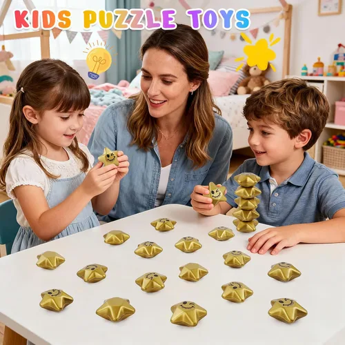 Miniatura 7 de SHQDD 36 bolas de estrés, bolas de estrés de estrella para adultos y niños, mini bolas de espuma para aliviar el estrés, alivio de la ansiedad