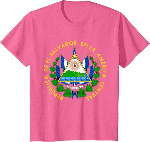 Miniatura 58 de Camiseta con diseño de emblema de la bandera de El Salvador