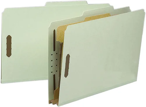 Miniatura 4 de Smead Carpeta de archivos de clasificación de cartón prensado 100% reciclado, 1 divisor, expansión de 2 pulgadas, tamaño legal, azul, 10 por caja