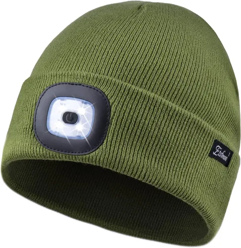 Miniatura 9 de Etsfmoa Gorro unisex con la luz, regalos para hombres, papá, padre, gorras recargables por USB