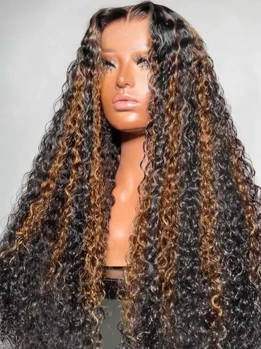 Miniatura 31 de Pelucas de cabello humano Bob de Beauty Forever, rubia con raíces marrones, parte lateral, corte recto, 7x5 encaje HD, adiós a los nudos, peluca Bob