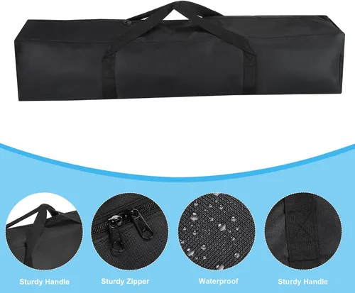 Miniatura 3 de PATIKIL Bolsa de repuesto para silla de campamento de 39 pulgadas, paquete de 2 bolsas de transporte plegables de nailon, bolsa grande