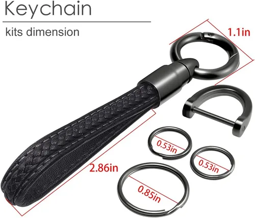 Miniatura 7 de Funda para llavero para Nissan antes de 2023 Altima Maxima Sentra X Trail Patrol Murano Rogue Pathfinder Serena Kicks Armada Versa, negro