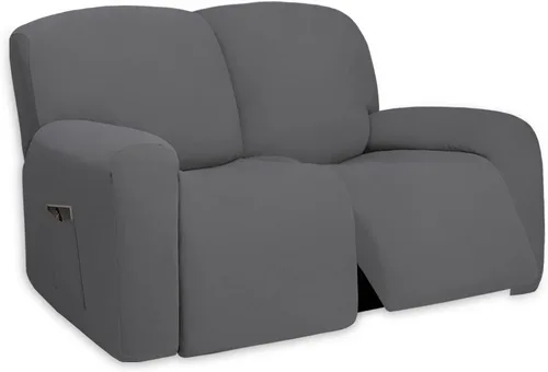 Miniatura 17 de PureFit - Funda superelástica con bolsillo p/protección de sofá/sillón - Suave cubierta de elastano antideslizante, lavable, c/base elástica, apta