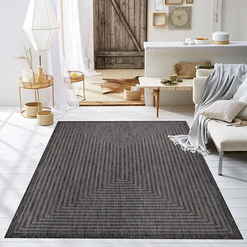 Miniatura 22 de Adiva Rugs Alfombra de área para interiores y exteriores, resistente a la intemperie, fácil de limpiar, resistente a las manchas para comedor, patio