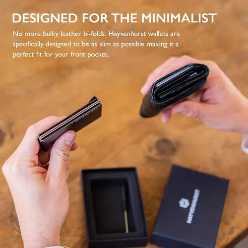 Miniatura 7 de Billetera de metal con clip para dinero Iron cartera Rfid