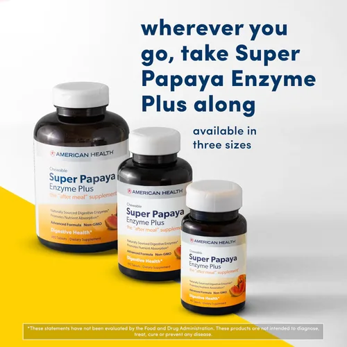 Miniatura 5 de American, Suplemento Multi-Enzyme-Plus, Super Papaya, 360 unidades, 043653, 1, 1