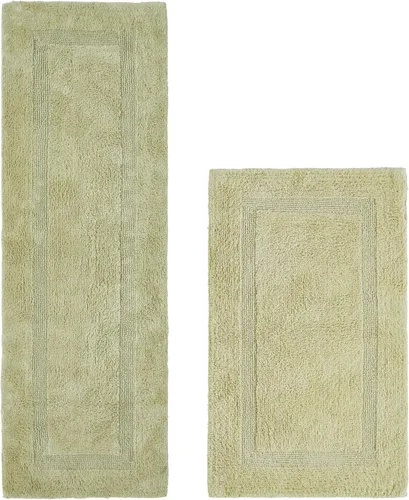 Miniatura 62 de Better Trends Alfombra de Inodoro en Forma de U Cubierta de Asiento de Inodoro de Lujo 100% Algodón Absorbente de Agua, Cubierta de Tapa Reversible