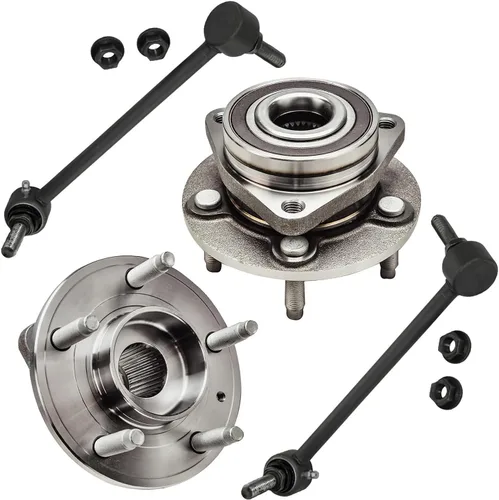 Miniatura 245 de Detroit Axle - Kit de nudillos de dirección delantera izquierda para Ford Edge Lincoln MKX 07-10, cojinete de rueda del lado del conductor, nudillo