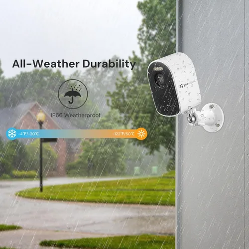 Miniatura 9 de yeewise Cámaras de seguridad solar WiFi6 inalámbricas para exteriores, sistema de seguridad para el hogar QHD 2K, kit de 4 cámaras, WiFi de 2.4 y 5