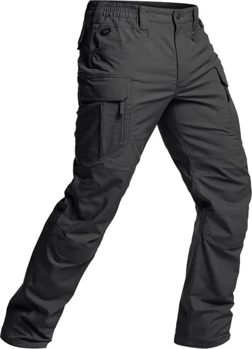 Miniatura 8 de CQR - Pantalones tácticos elásticos para hombre, pantalones cargo de ripstop resistentes al agua, pantalones ligeros para trabajo al aire libre