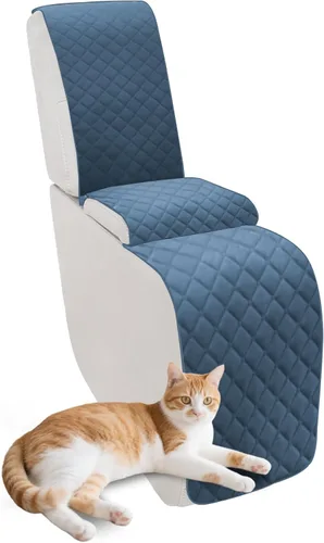 Miniatura 25 de Fundas para sofá modular reclinable, de terciopelo en forma de L, funda de consola central para perros y mascotas, lavable antideslizante, 1 funda