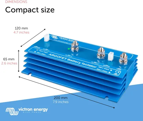 Miniatura 3 de Victron Energy Argofet Aisladores de Batería 100-2AC (2 Baterías 100 Amperio)