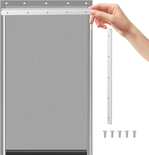 Miniatura 8 de Solapas grandes de repuesto para puerta con soporte de metal, tornillos y arandelas de acero inoxidable 304, compatibles con PetSafe Freedom