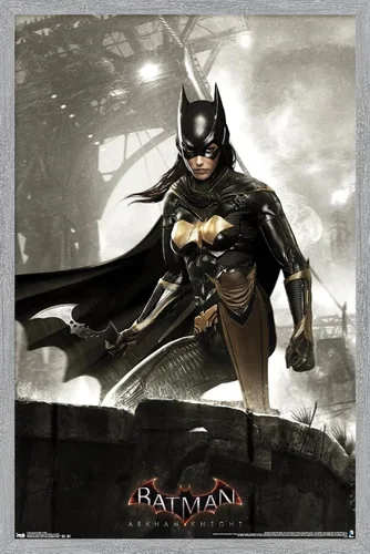 Miniatura 14 de Trends International DC Comics Video Game-Arkham Knight-Batgirl - Póster de pared, 14.72 x 22.37 pulgadas, versión enmarcada de madera de granero