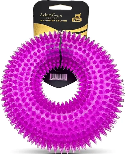 Miniatura 14 de ADUCK Juguetes masticables chirriantes para perros masticadores agresivos, limpieza de dientes para perros pequeños, medianos y grandes, juguete