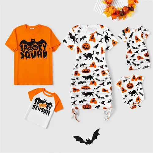 Miniatura 8 de PATPAT Conjuntos familiares a juego para mamá y yo, vestidos de manga corta, camiseta casual bodycon midi, conjunto a juego