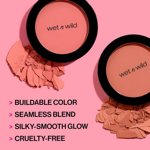Miniatura 3 de wet n wild - Rubor «Color Icon», brillo natural mate sin esfuerzo y mezcla perfecta, lujosamente infundido con aceite de jojoba suave, libre