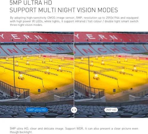 Miniatura 5 de EVERSECU Tuya Smart WiFi 5MP 20X Zoom óptico de seguimiento automático PTZ cámara de seguridad PTZ para exteriores, panorámica/inclinación/zoom