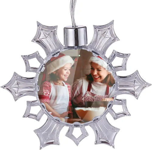 Miniatura 14 de Adornos personalizados de Navidad con foto/nombre, adornos personalizados de Navidad 2024, impresión de doble cara para árbol de Navidad, hogar